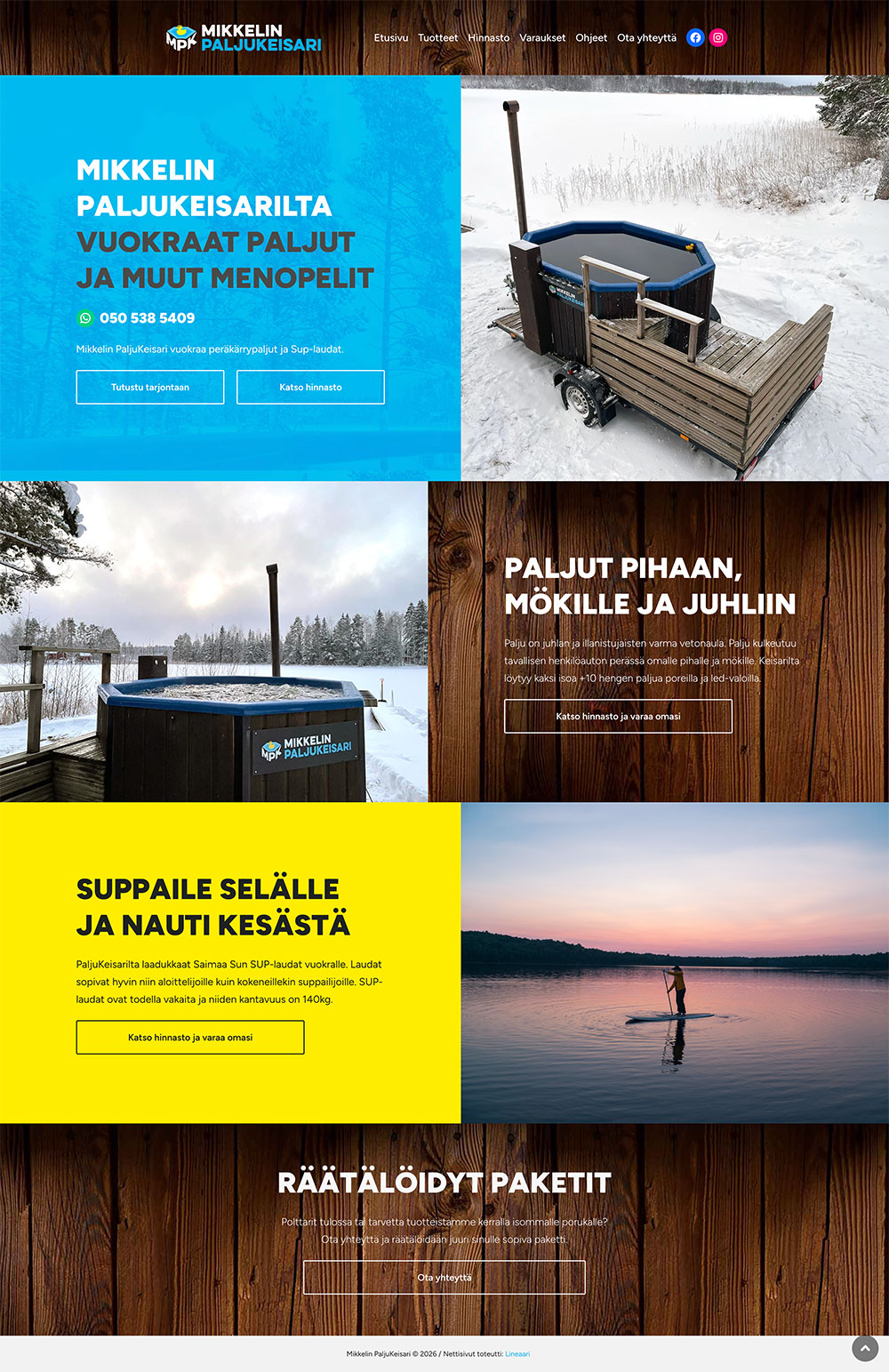 www-sivujen toteutus - Mikkelin Paljukeisari - Lineaari